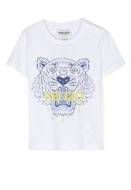 Kenzo Kids T-shirt con stampa Tiger - Bianco