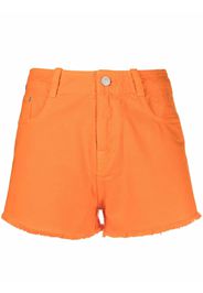 Kenzo raw-edge denim shorts - Arancione