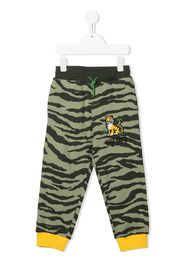 Kenzo Kids Pantaloni sportivi con stampa - Verde