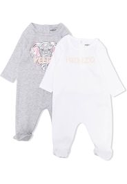 Kenzo Kids Set di 2 pigiama con stampa - Grigio