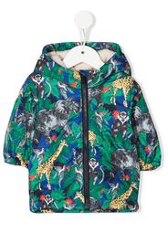 Kenzo Kids Piumino con stampa Jungle - Blu