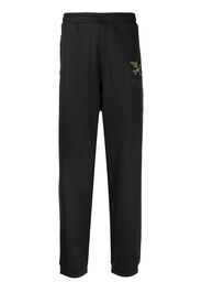 KENZO crest logo-embroidered track pants - Nero