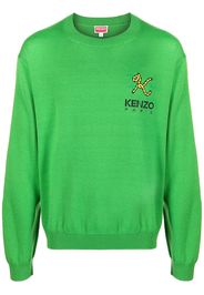 Kenzo Maglione con ricamo - Verde