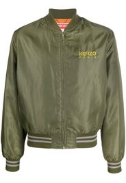 Kenzo embroidered-logo bomber jacket - Verde