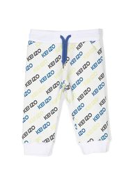 Kenzo Kids Pantaloni sportivi con stampa - Bianco