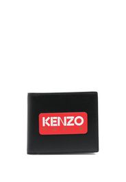 Kenzo Portafoglio bi-fold con stampa - Nero