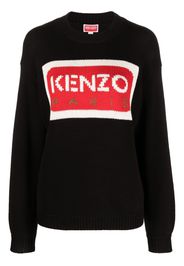 Kenzo logo intarsia jumper - Nero
