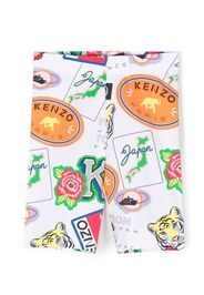 Kenzo Kids sticker-print leggings - Bianco