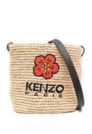 Kenzo Boke Flower straw crossbody bag - Toni neutri