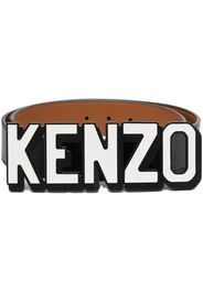 Kenzo logo-buckle adjustable belt - Nero