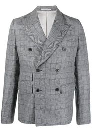 Kenzo Wavy Check double-breasted blazer - Grigio