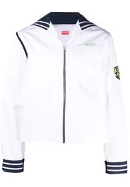 Kenzo Sailor cropped shirt jacket - Bianco