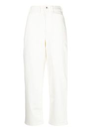 Kenzo high-rise straight-leg jeans - Bianco