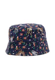 Kenzo Kids animal-print bucket hat - Blu