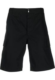 Kenzo logo-patch cotton Bermuda shorts - Nero
