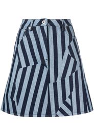 Kenzo striped denim skirt - Blu