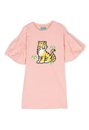 Kenzo Kids graphic-print cotton dress - Rosa