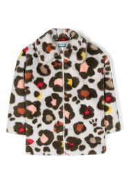 Kenzo Kids Cappotto con ricamo - Grigio