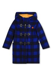 Kenzo Kids Cappotto Boke Flower a quadri - Nero