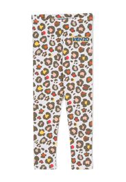 Kenzo Kids Leggings con stampa grafica - Toni neutri