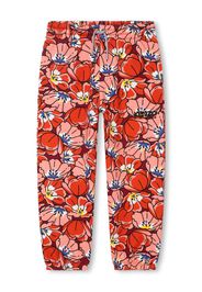 Kenzo Kids Pantaloni a fiori con coulisse - Multicolore