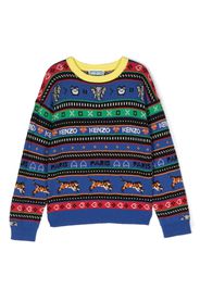 Kenzo Kids Maglione con stampa - Blu