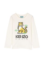 Kenzo Kids Kotora cotton sweatshirt - Bianco