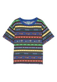 Kenzo Kids graphic-print cotton T-shirt - Blu