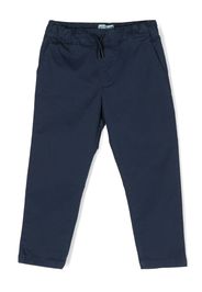 Kenzo Kids Pantaloni dritti con ricamo - Blu