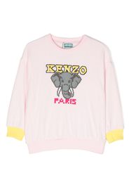 Kenzo Kids Felpa con ricamo - Rosa