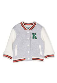 Kenzo Kids Bomber con ricamo - Grigio