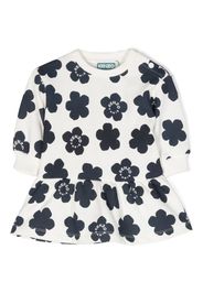 Kenzo Kids Abito a fiori - Bianco