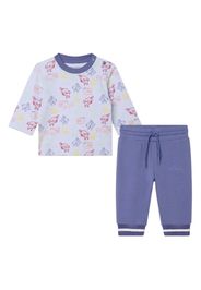 Kenzo Kids graphic-print organic cotton tracksuit set - Bianco