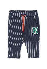 Kenzo Kids Leggings a righe - Blu