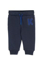 Kenzo Kids Leggings con ricamo - Blu