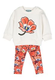 Kenzo Kids Tuta sportiva a fiori - Toni neutri