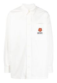 Kenzo Boke Flower oversized cotton shirt - Bianco