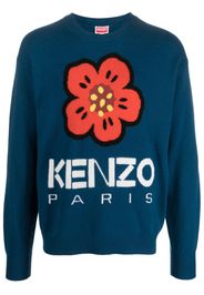 Kenzo Boke Flower intarsia-knit jumper - Blu