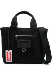 Kenzo logo-plaque tote bag - Nero