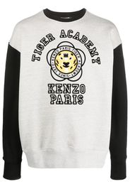 Kenzo logo-print cotton sweatshirt - Grigio