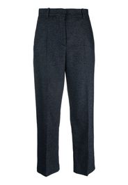 Kenzo micro-houndstooth straight-leg trousers - Blu