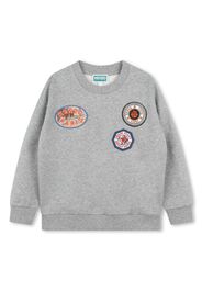 Kenzo Kids Felpa con applicazione - Grigio