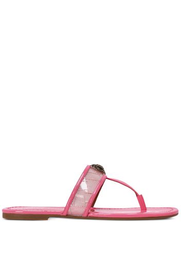 KG Kurt Geiger thong-strap patent-leather sandals - Rosa