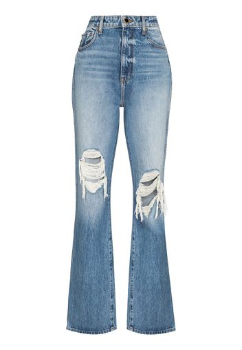 Khaite Danielle high-waisted distressed jeans - Blu