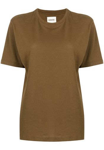 KHAITE Mae cotton T-shirt - Marrone