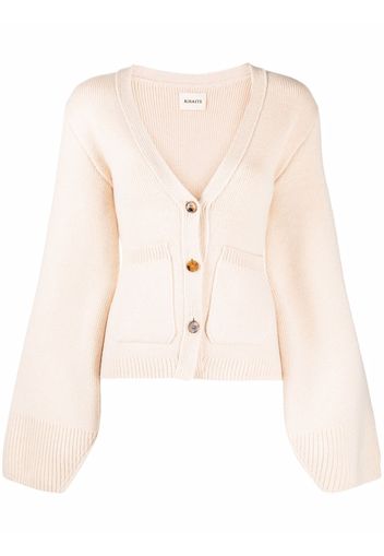 KHAITE cashmere oversized cardigan - Toni neutri