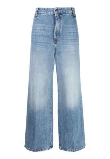 KHAITE wide-leg denim jeans - Blu