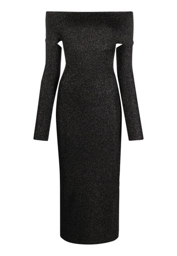 KHAITE Marisole midi dress - Nero