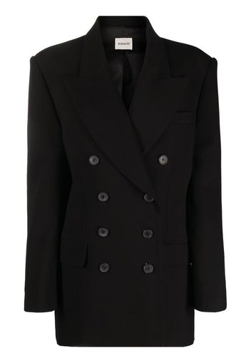 KHAITE The Tanner double-breasted blazer - Nero