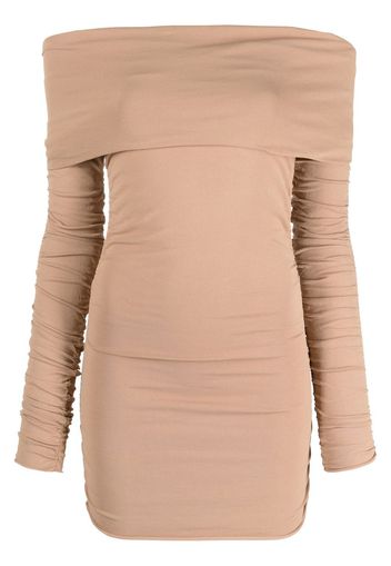 KHAITE Top a maniche lunghe con spalle scoperte - Marrone